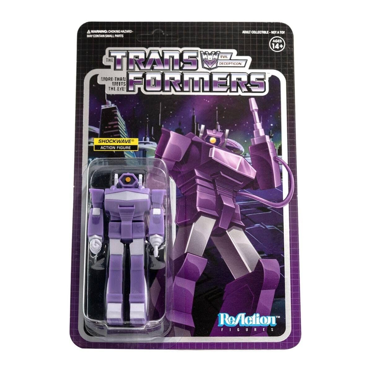 Amazon.com: Super7 Transformers Shockwave 3.75 in Reaction Figure